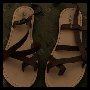 White Mt. sandals